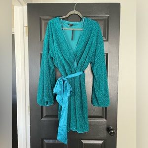 Sparkley blue Baltic Born dress // wedding guest dress